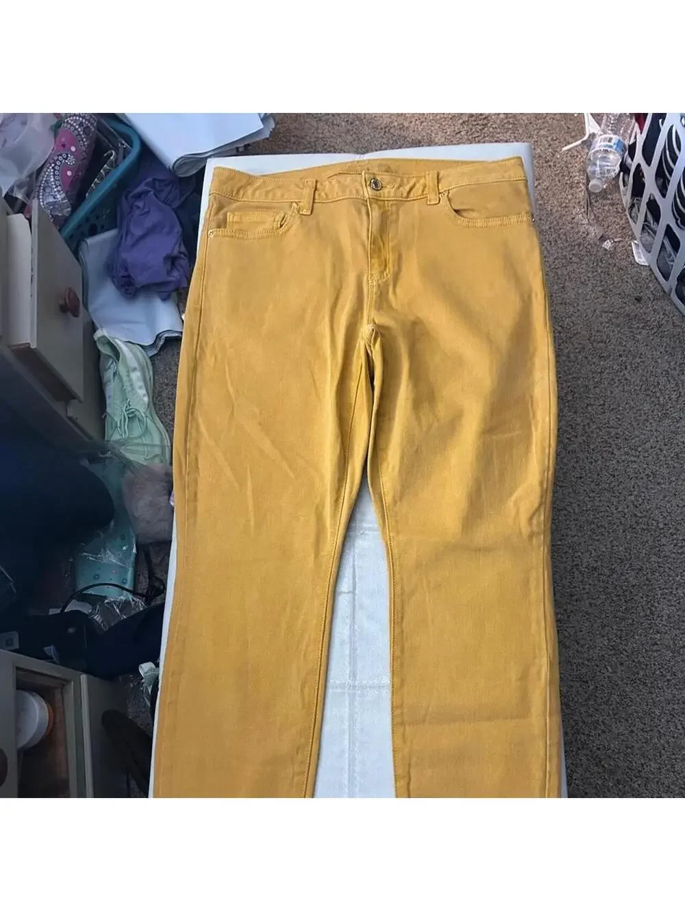 Micheal Kors Yellow low rise jeans size 8 #lowrise #denim #luxury #designer#fall